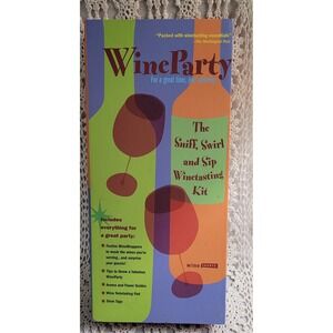 Wine Party The Sniff Swirl and Sip Winetasting Kit with Wrappers Guides Pad Tags